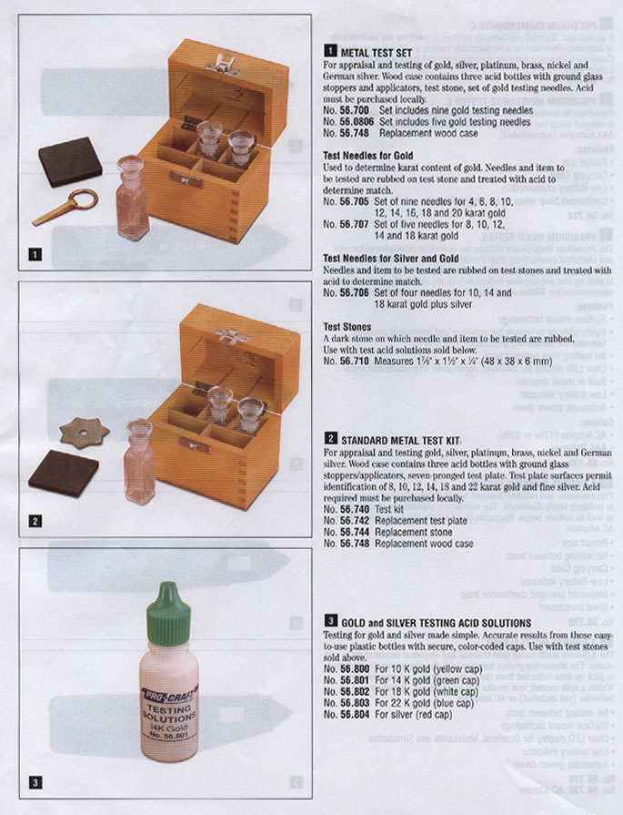 Assay Services, Jewelry and Watch Tools AMC Company